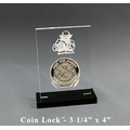 Coinlock Coin Display/ Award (3 1/4"x4"x3/16")